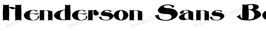 Henderson Sans Bold字体转换